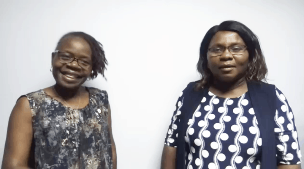 A photo of Grace Kancheya Nkhuwa, CEO ZOA-Z and Patricia Mbao to illustrate the ZOA-Zambia page
