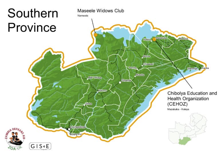 Map of Southern Province