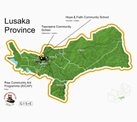 Lusaka Province map